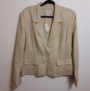 JG Hook Linen Blazer Size 16